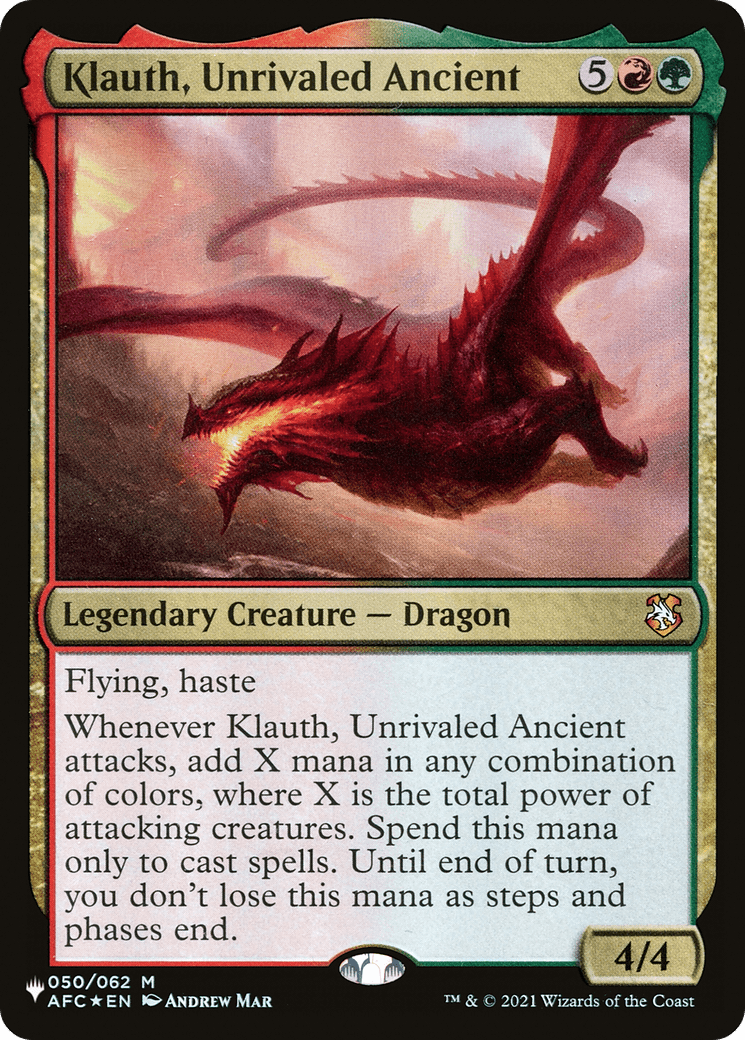 Klauth, Unrivaled Ancient [The List] MTG Single Magic: The Gathering  | Multizone: Comics And Games