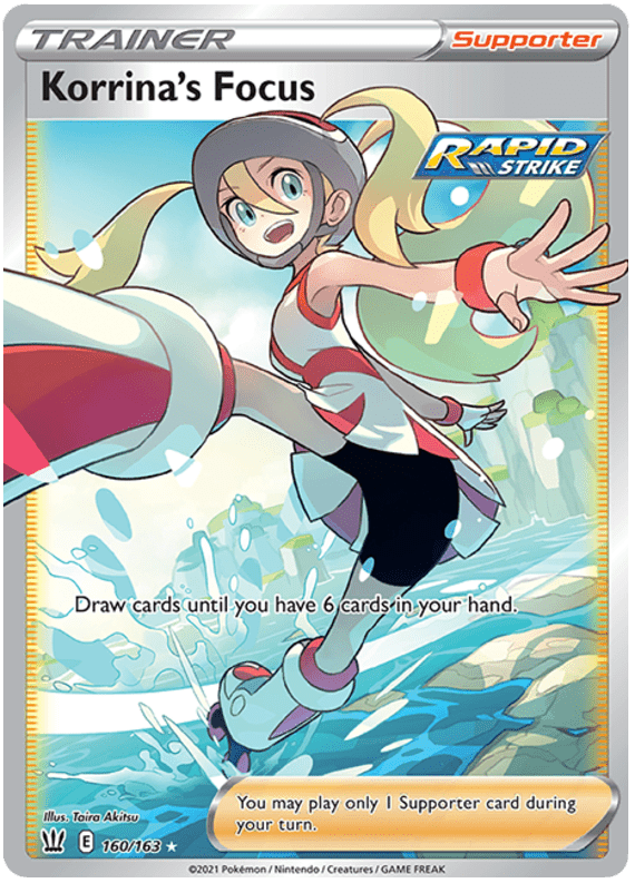 Korrina's Focus (160/163) [Sword & Shield: Battle Styles] Pokemon Single Pokémon  | Multizone: Comics And Games