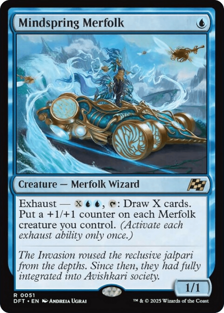 Mindspring Merfolk [Aetherdrift] MTG Single Magic: The Gathering  | Multizone: Comics And Games
