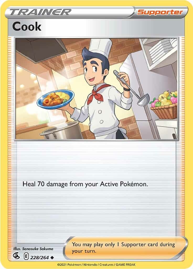 Cook (228/264) [Sword & Shield: Fusion Strike] Pokemon Single Pokémon  | Multizone: Comics And Games