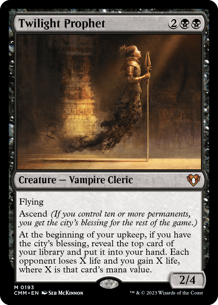 Twilight Prophet [Commander Masters] MTG Single Magic: The Gathering  | Multizone: Comics And Games