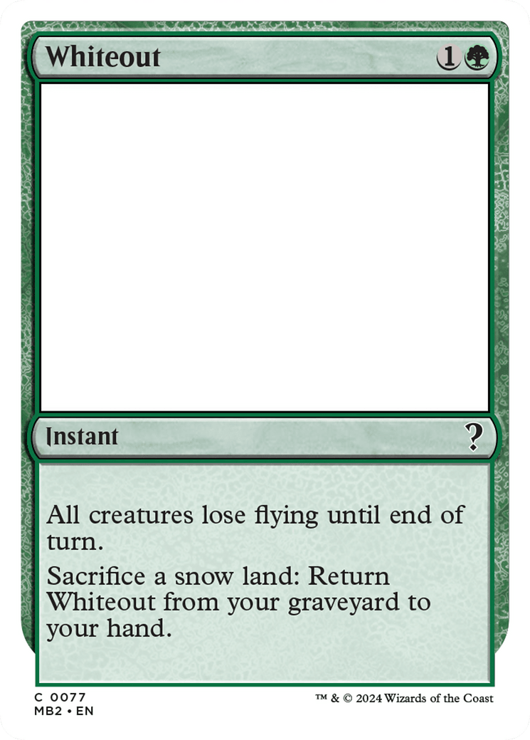 Whiteout [Mystery Booster 2] MTG Single Magic: The Gathering  | Multizone: Comics And Games