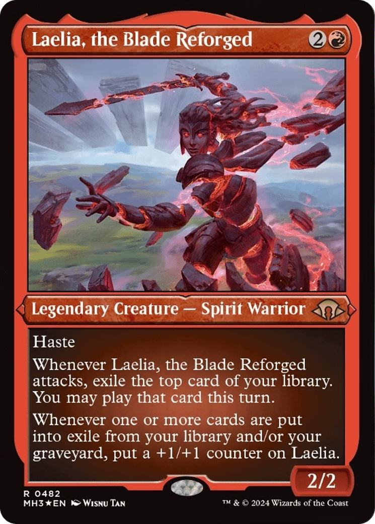 Laelia, the Blade Reforged (Foil Etched) [Modern Horizons 3] MTG Single Magic: The Gathering  | Multizone: Comics And Games