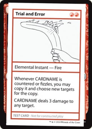 Trial and Error (2021 Edition) [Mystery Booster Playtest Cards] MTG Single Magic: The Gathering  | Multizone: Comics And Games