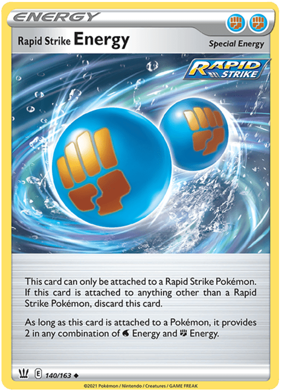 Rapid Strike Energy (140/163) [Sword & Shield: Battle Styles] Pokemon Single Pokémon  | Multizone: Comics And Games