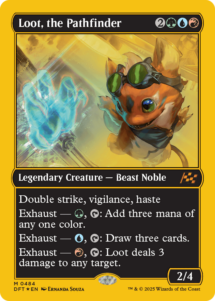 Loot, the Pathfinder (First-Place Foil) [Aetherdrift] MTG Single Magic: The Gathering  | Multizone: Comics And Games