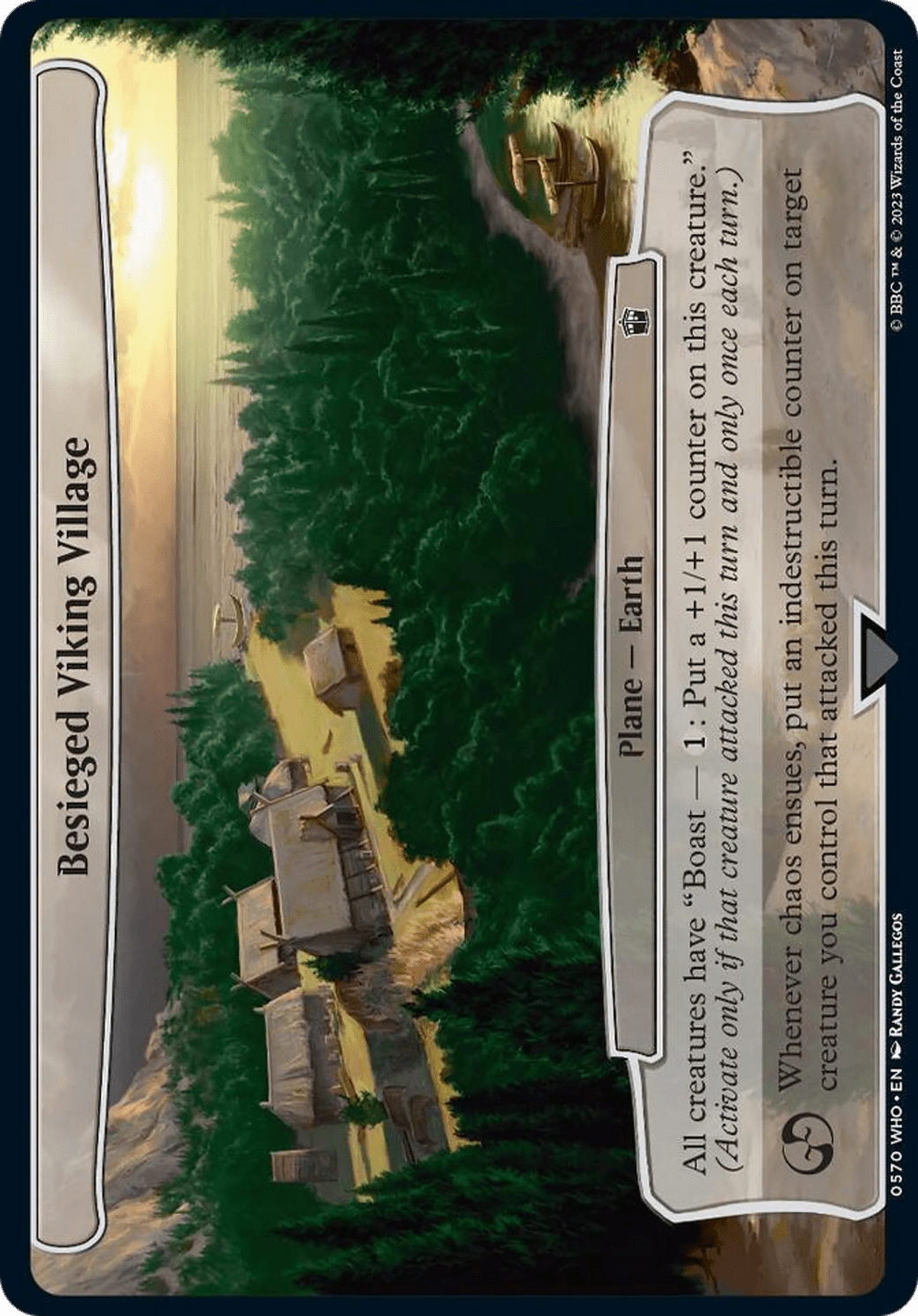 Besieged Viking Village [Doctor Who] MTG Single Magic: The Gathering  | Multizone: Comics And Games