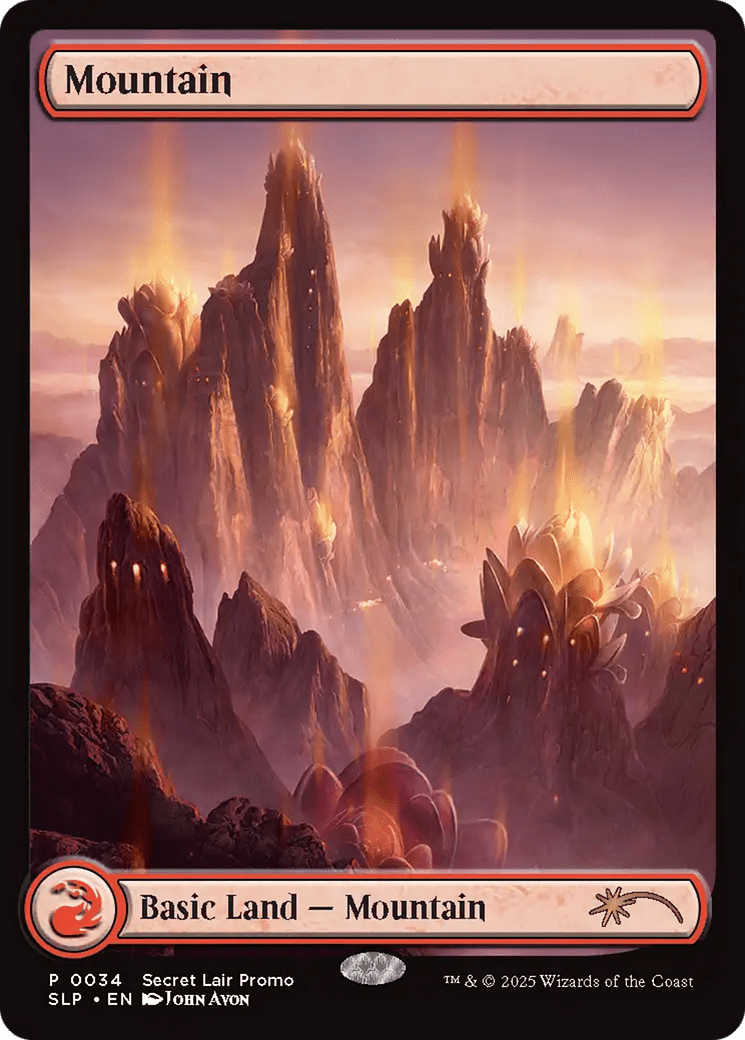 Mountain (0034) [Secret Lair Showdown] MTG Single Magic: The Gathering  | Multizone: Comics And Games