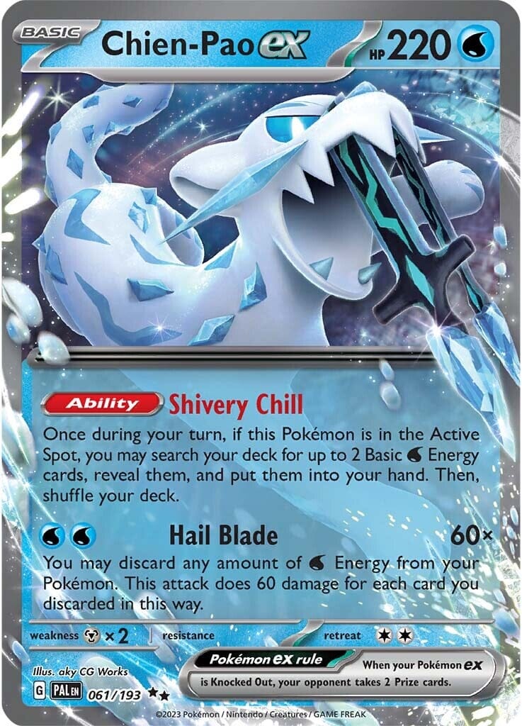 Chien-Pao ex (061/193) [Scarlet & Violet: Paldea Evolved] Pokemon Single Pokémon  | Multizone: Comics And Games