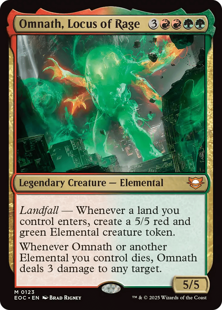 Omnath, Locus of Rage [Edge of Eternities Commander] MTG Single Magic: The Gathering  | Multizone: Comics And Games