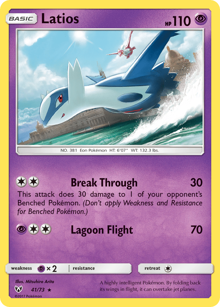 Latios (41/73) [Sun & Moon: Shining Legends] Pokemon Single Pokémon  | Multizone: Comics And Games