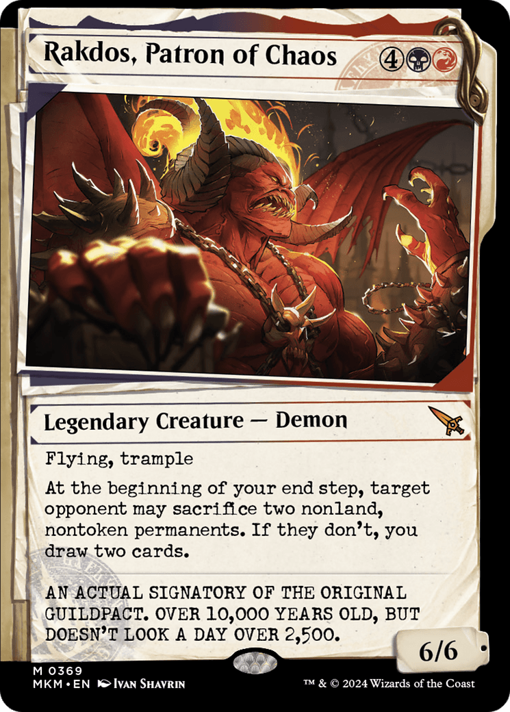Rakdos, Patron of Chaos (Showcase) (0369) [Murders at Karlov Manor] MTG Single Magic: The Gathering  | Multizone: Comics And Games