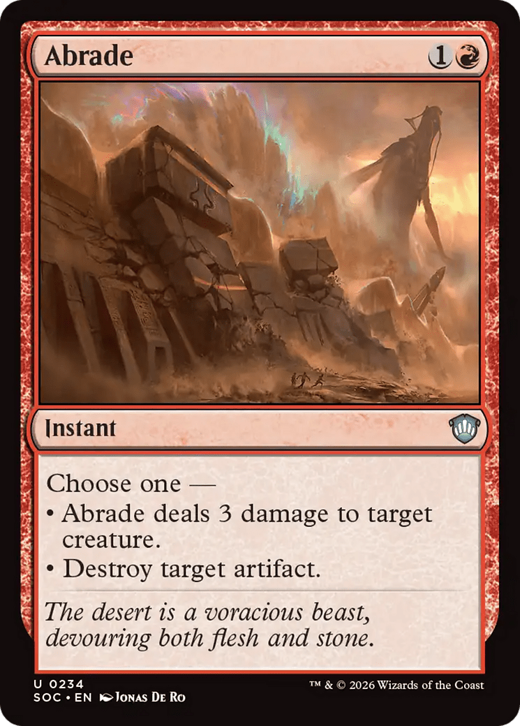 Abrade [Secrets of Strixhaven Commander] MTG Single Magic: The Gathering  | Multizone: Comics And Games