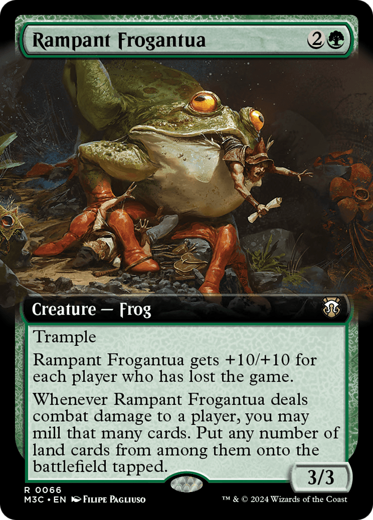 Rampant Frogantua (Extended Art) [Modern Horizons 3 Commander] MTG Single Magic: The Gathering  | Multizone: Comics And Games