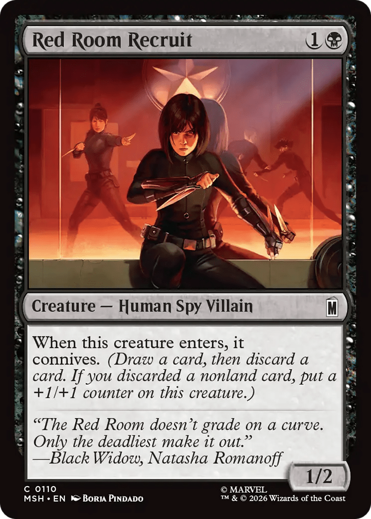 Red Room Recruit [Marvel Super Heroes] MTG Single Magic: The Gathering  | Multizone: Comics And Games