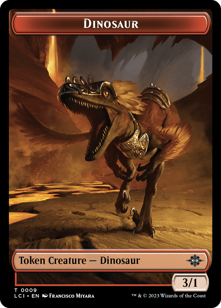 Treasure (0018) // Dinosaur (0009) Double-Sided Token [The Lost Caverns of Ixalan Tokens] MTG Single Magic: The Gathering  | Multizone: Comics And Games