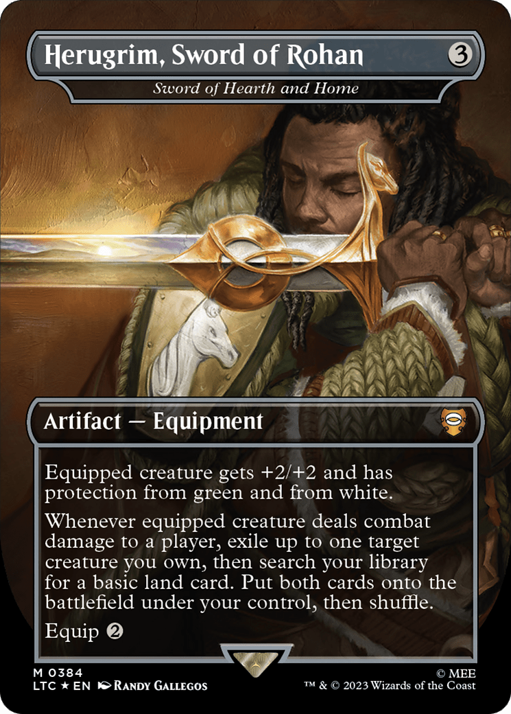 Herugrim, Sword of Rohan - Sword of Hearth and Home (Surge Foil Realms and Relics) [The Lord of the Rings: Tales of Middle-Earth Commander] MTG Single Magic: The Gathering  | Multizone: Comics And Games