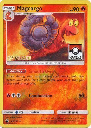 Magcargo (24/168) (League Promo 1st Place) [Sun & Moon: Celestial Storm] Pokemon Single Pokémon  | Multizone: Comics And Games