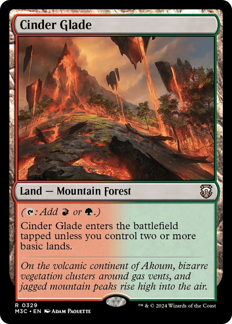 Cinder Glade [Modern Horizons 3 Commander] MTG Single Magic: The Gathering  | Multizone: Comics And Games