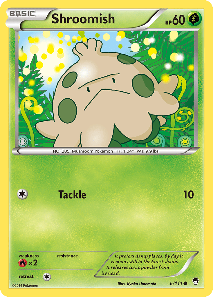Shroomish (6/111) [XY: Furious Fists] Pokemon Single Pokémon  | Multizone: Comics And Games
