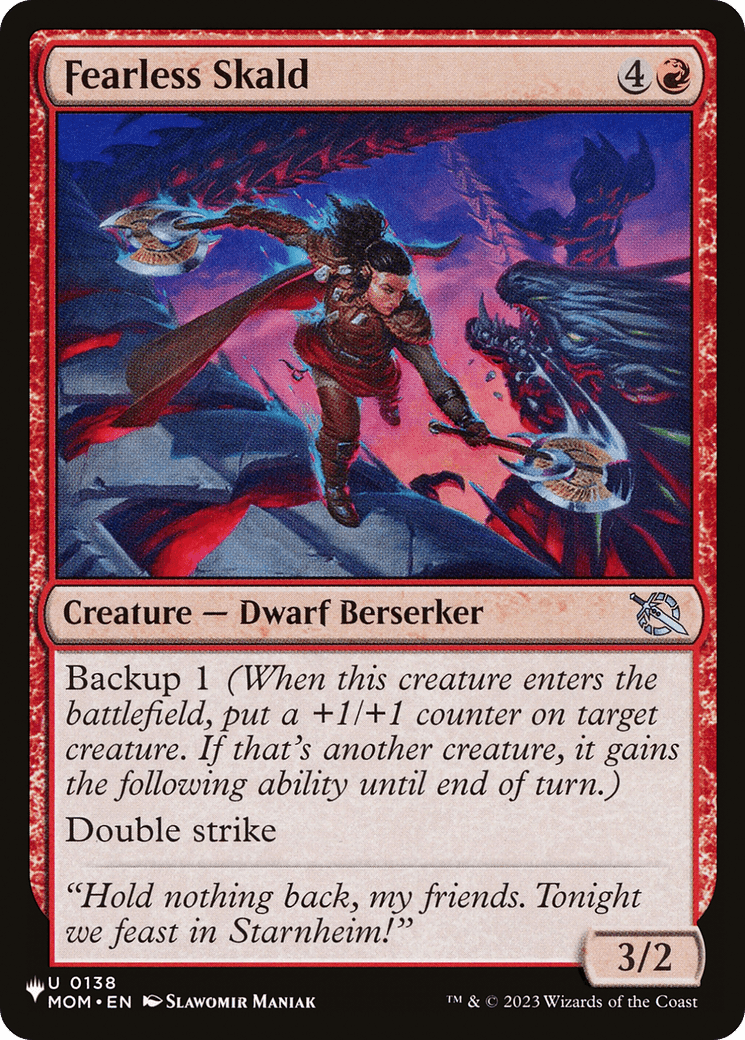 Fearless Skald [The List] MTG Single Magic: The Gathering  | Multizone: Comics And Games