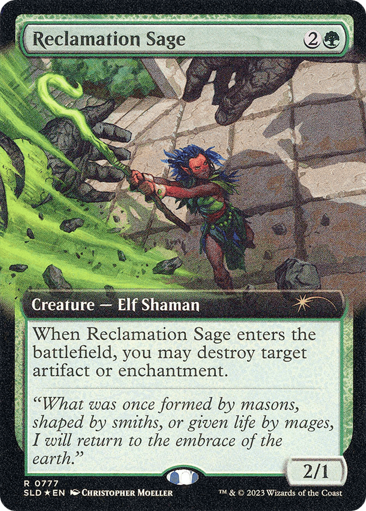 Reclamation Sage (Extended Art) [Secret Lair Drop Series] MTG Single Magic: The Gathering  | Multizone: Comics And Games