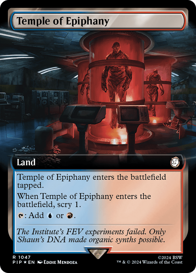 Temple of Epiphany (Extended Art) (Surge Foil) [Fallout] MTG Single Magic: The Gathering  | Multizone: Comics And Games