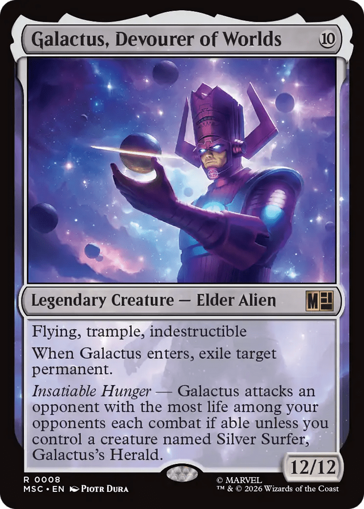 Galactus, Devourer of Worlds (Surge Foil) [Marvel Super Heroes Commander] MTG Single Magic: The Gathering  | Multizone: Comics And Games