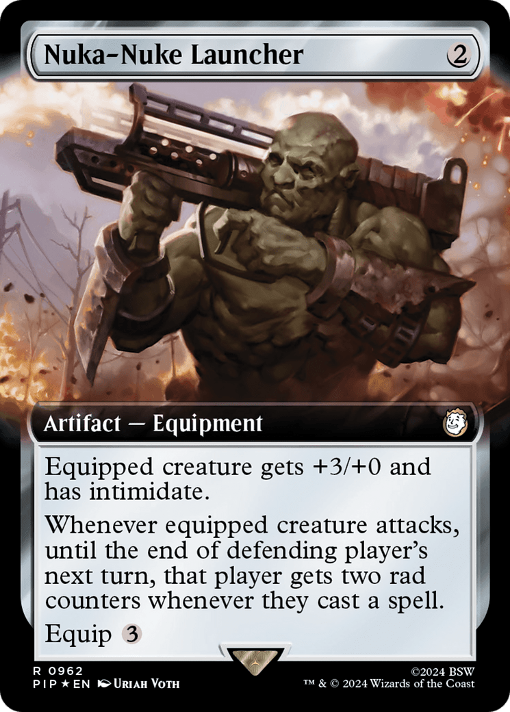 Nuka-Nuke Launcher (Extended Art) (Surge Foil) [Fallout] MTG Single Magic: The Gathering  | Multizone: Comics And Games