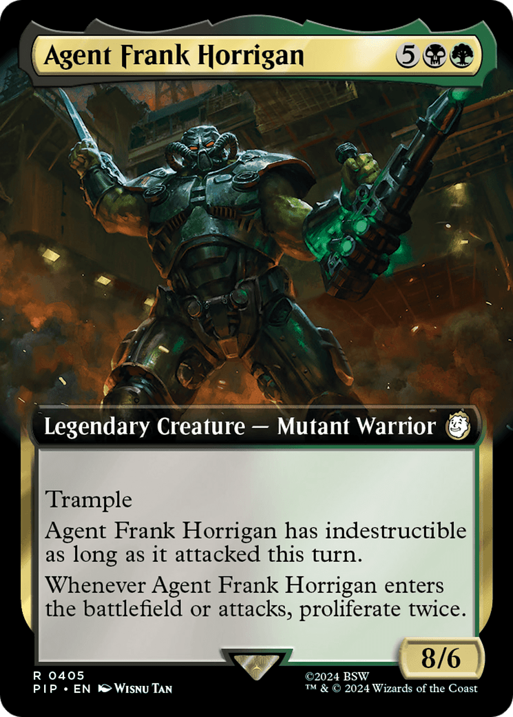Agent Frank Horrigan (Extended Art) [Fallout] MTG Single Magic: The Gathering  | Multizone: Comics And Games