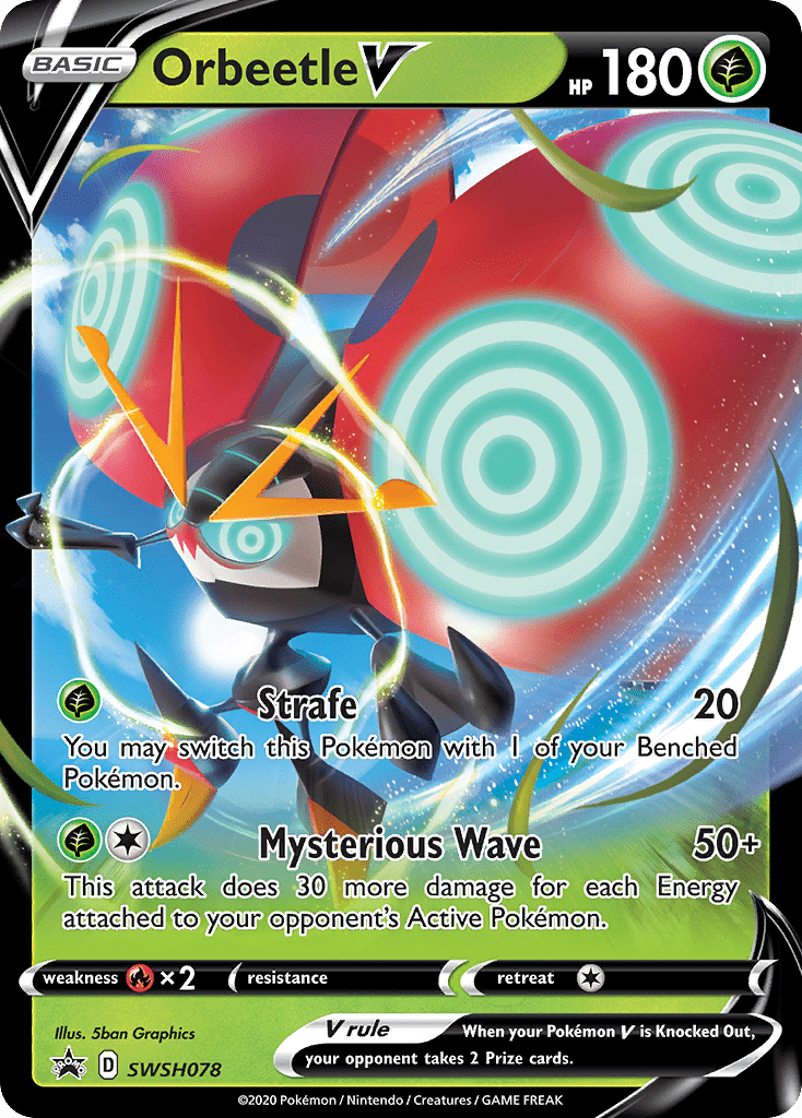 Orbeetle V (SWSH078) (Jumbo Card) [Sword & Shield: Black Star Promos] Pokemon Single Pokémon  | Multizone: Comics And Games