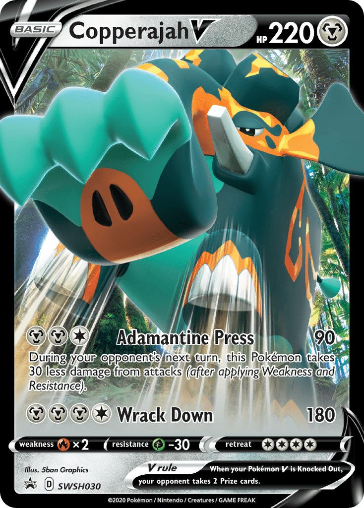 Copperajah V (SWSH030) (Jumbo Card) [Sword & Shield: Black Star Promos] Pokemon Single Pokémon  | Multizone: Comics And Games