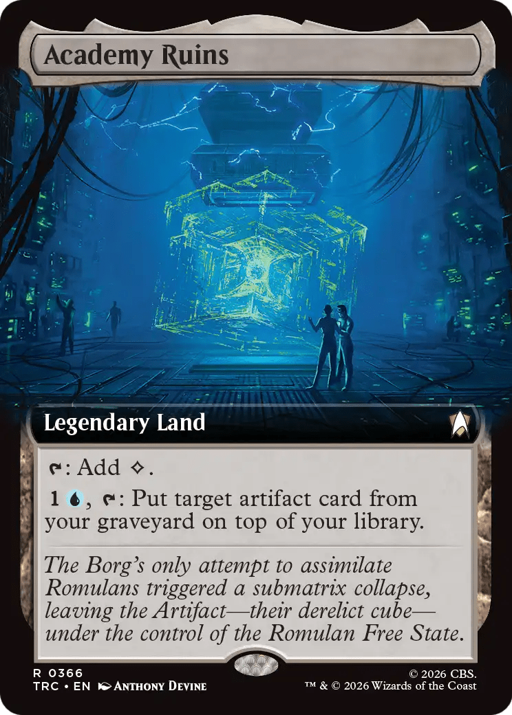 Academy Ruins (Extended Art) [Star Trek Commander] MTG Single Magic: The Gathering  | Multizone: Comics And Games