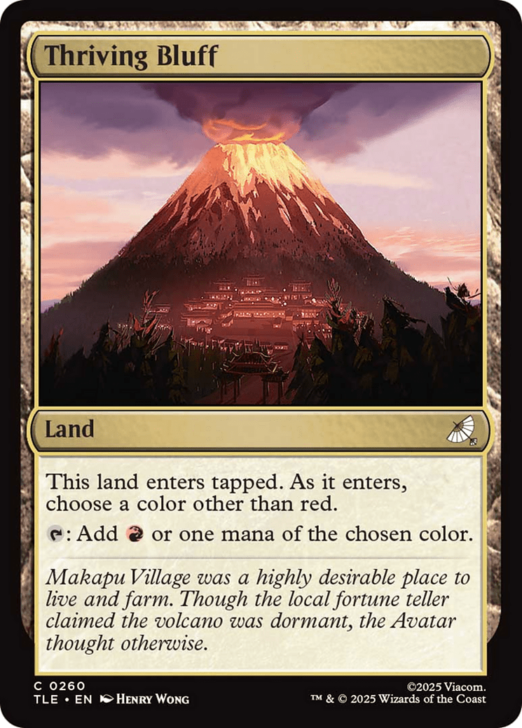 Thriving Bluff [Avatar: The Last Airbender: Eternal-Legal] MTG Single Magic: The Gathering  | Multizone: Comics And Games