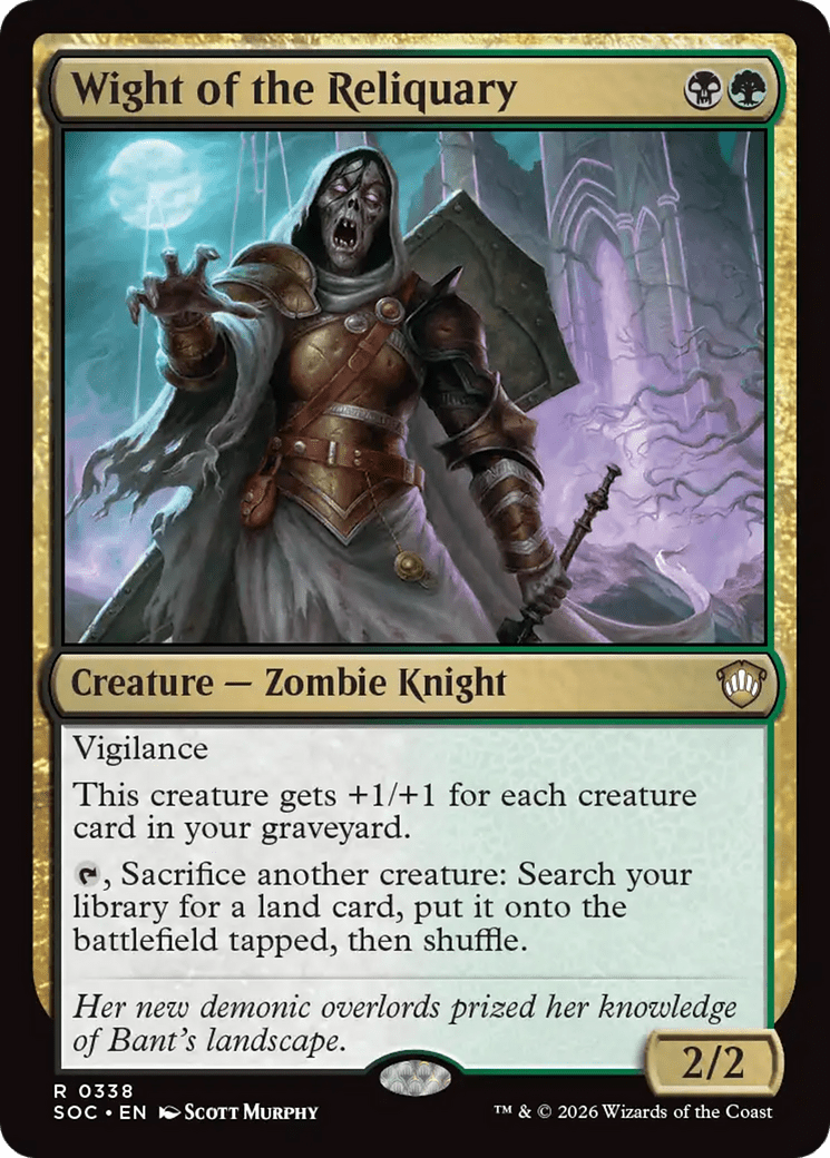 Wight of the Reliquary [Secrets of Strixhaven Commander] MTG Single Magic: The Gathering  | Multizone: Comics And Games