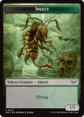 Insect (0013) // Manifest Double-Sided Token [Duskmourn: House of Horror Tokens] MTG Single Magic: The Gathering  | Multizone: Comics And Games
