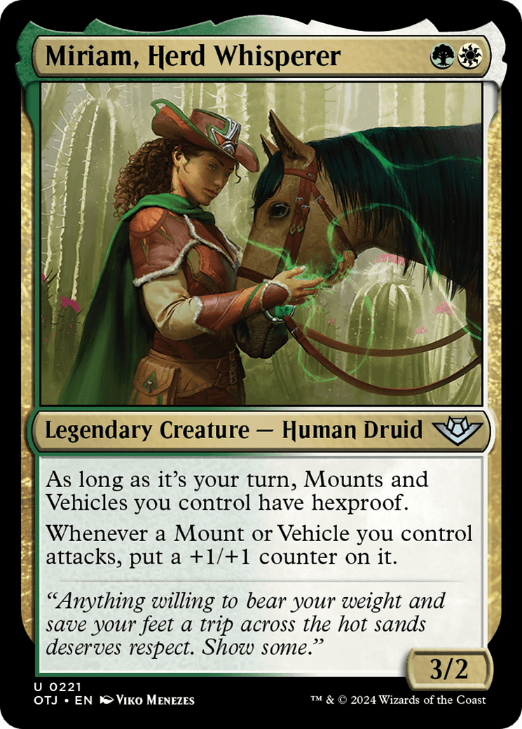 Miriam, Herd Whisperer [Outlaws of Thunder Junction] MTG Single Magic: The Gathering  | Multizone: Comics And Games