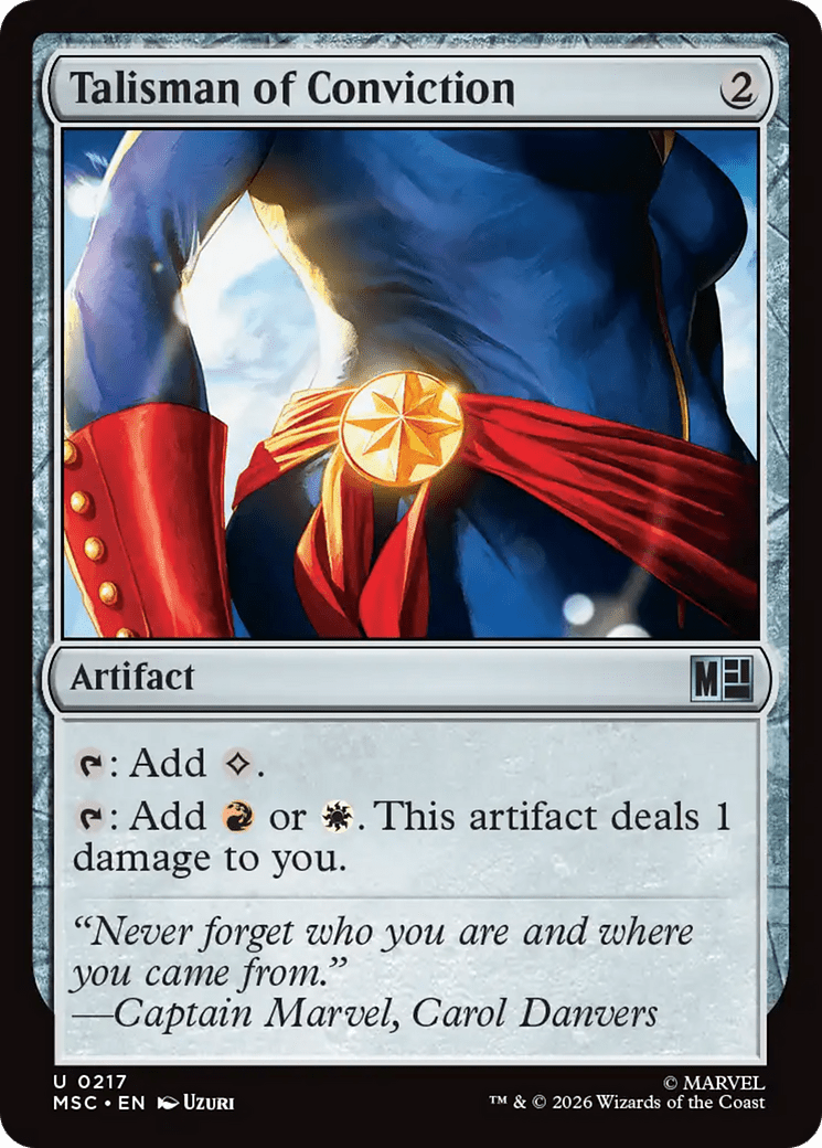 Talisman of Conviction [Marvel Super Heroes Commander] MTG Single Magic: The Gathering  | Multizone: Comics And Games