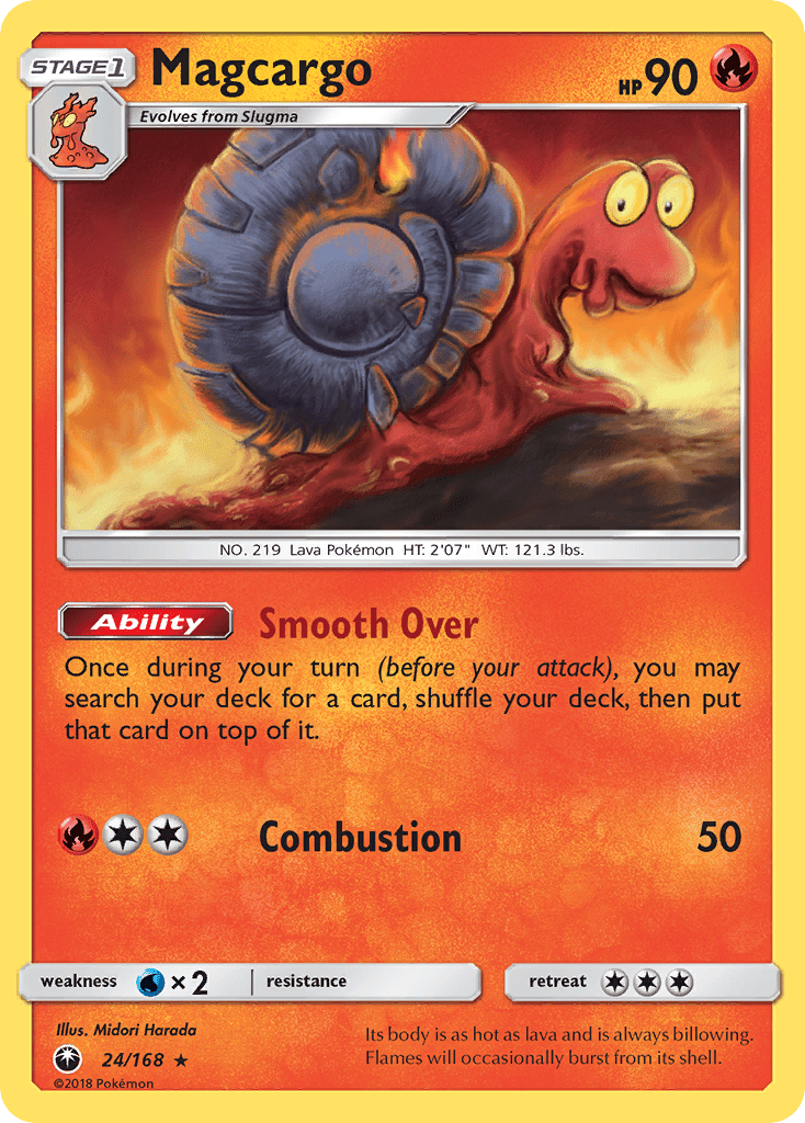 Magcargo (24/168) [Sun & Moon: Celestial Storm] Pokemon Single Pokémon  | Multizone: Comics And Games