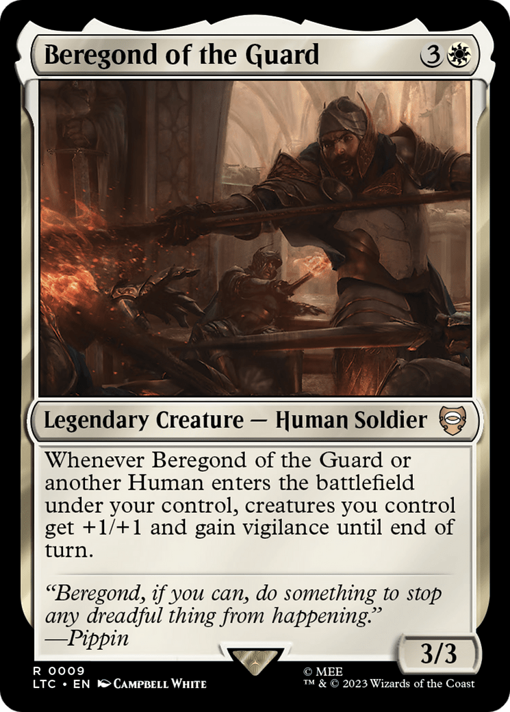 Beregond of the Guard [The Lord of the Rings: Tales of Middle-Earth Commander] MTG Single Magic: The Gathering  | Multizone: Comics And Games