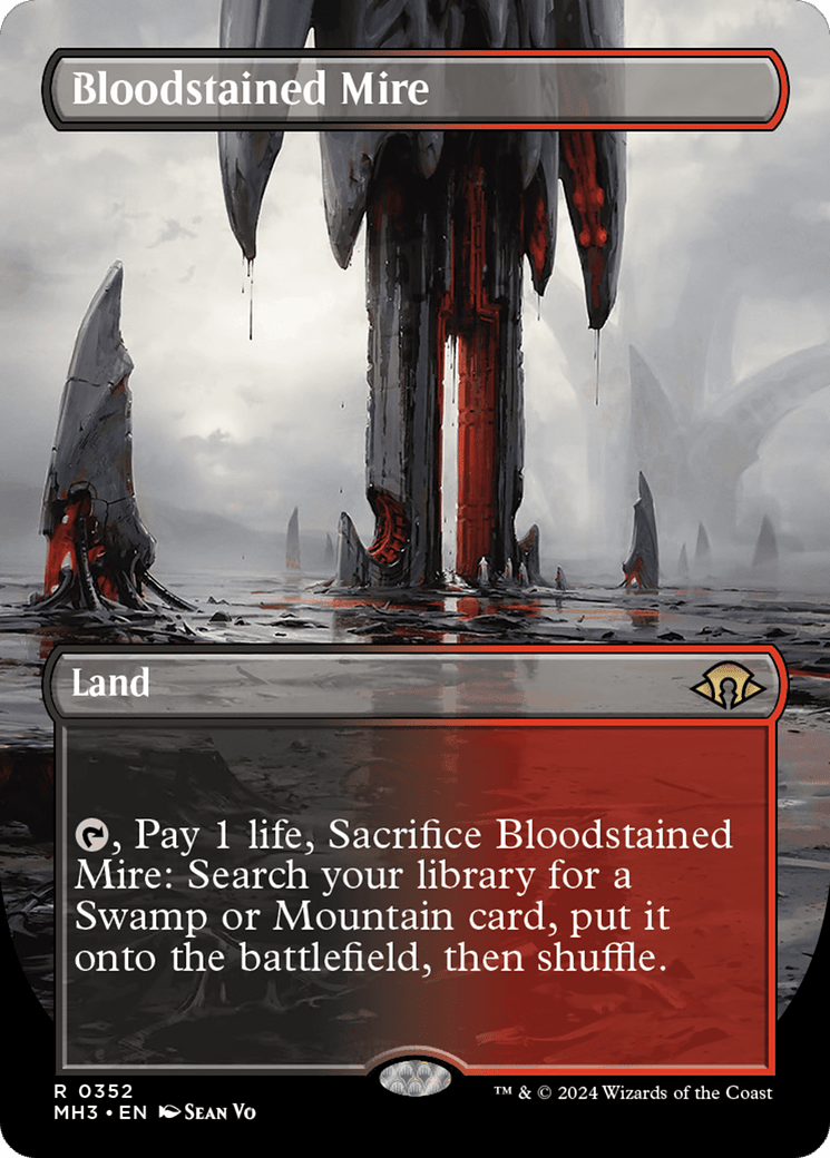 Bloodstained Mire (Borderless) [Modern Horizons 3] MTG Single Magic: The Gathering  | Multizone: Comics And Games