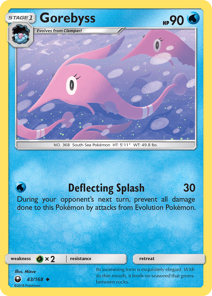 Gorebyss (43/168) [Sun & Moon: Celestial Storm] Pokemon Single Pokémon  | Multizone: Comics And Games