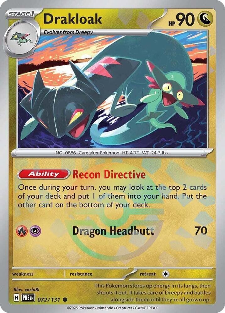 Drakloak (072/131) (Poke Ball Pattern) [Scarlet & Violet: Prismatic Evolutions] Pokemon Single Pokémon  | Multizone: Comics And Games