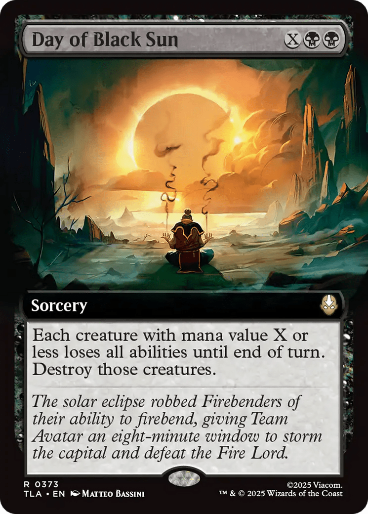 Day of Black Sun (Extended Art) [Avatar: The Last Airbender] MTG Single Magic: The Gathering  | Multizone: Comics And Games