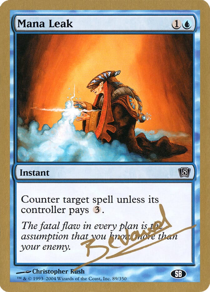 Mana Leak (Manuel Bevand) (SB) [World Championship Decks 2004] MTG Single Magic: The Gathering  | Multizone: Comics And Games