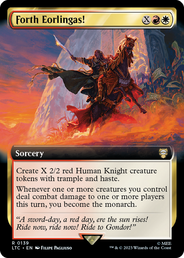 Forth Eorlingas! (Extended Art) [The Lord of the Rings: Tales of Middle-Earth Commander] | Multizone: Comics And Games