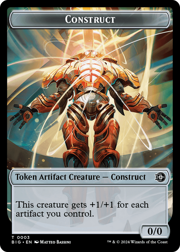 Construct Token [Outlaws of Thunder Junction: The Big Score Tokens] MTG Single Magic: The Gathering  | Multizone: Comics And Games