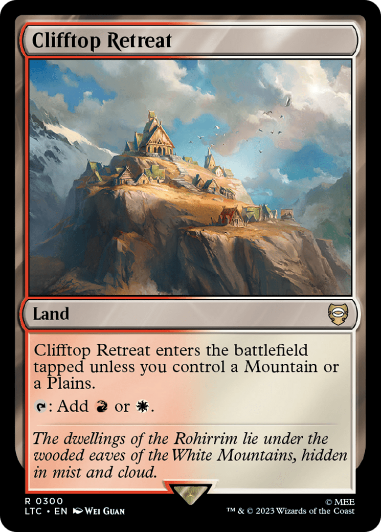 Clifftop Retreat [The Lord of the Rings: Tales of Middle-Earth Commander] MTG Single Magic: The Gathering  | Multizone: Comics And Games