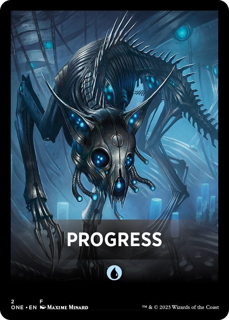 Progress Theme Card [Phyrexia: All Will Be One Tokens] MTG Single Magic: The Gathering  | Multizone: Comics And Games