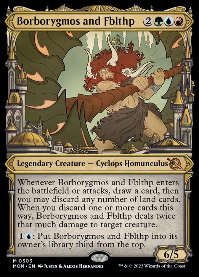 Borborygmos and Fblthp (Showcase Planar Booster Fun) [March of the Machine] MTG Single Magic: The Gathering  | Multizone: Comics And Games